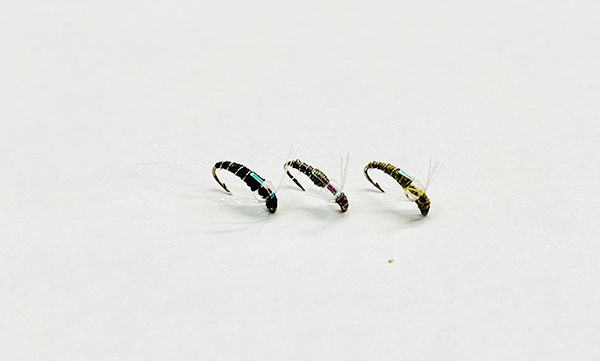 Midge Crystal Wing dry fly for trout fishing in clear water and midge hatches
