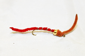 San Juan Blood Worm B.H. trout fly fishing flies