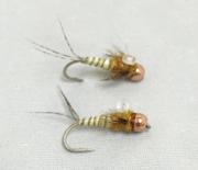 Pale Morning Dun Nose Picker B.H. fly for trout fishing