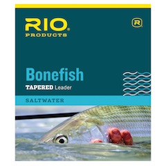 RIO Bonefish Leader 3-Pack with knotless tapered 9 ft leaders designed for saltwater flats fishing.
