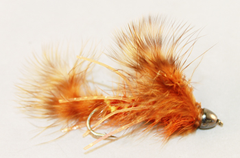 Trick or Treat Brown Conehead streamer fly pattern - fishing flies