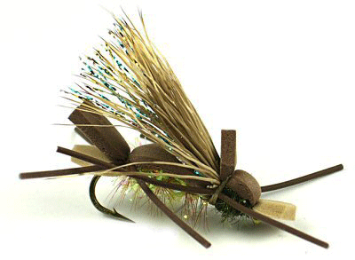 Trout fly Army Ant designed for rivers, creeks, and stillwaters.