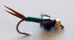 Copper John Green Tungsten – Bright, Fast-Sinking Nymph for Trout - Fly Fishing Flies