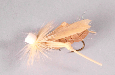 Grasshopper Foam Tan – Durable Terrestrial Fly for Big Surface Strikes - discount flies