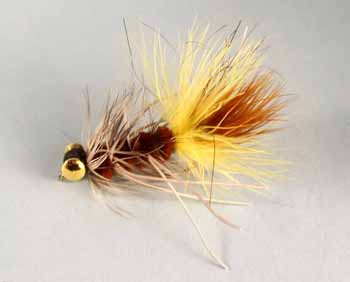 J.J. Bugger streamer fly with lead eyes for trout and bass fishing - flies for sale.