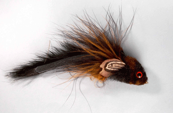 Kelly’s Sculpin in brown and black is a proven streamer pattern designed to imitate sculpins