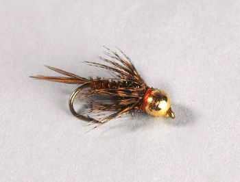 fly fishing flies - Soft Hackle Pheasant Tail B.H. with segmented pheasant tail body and bead head
