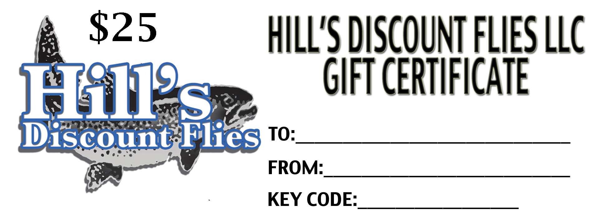 Hill's Discount Flies Gift Certificate – The Perfect Gift for Every Angler - fly fishing accessories