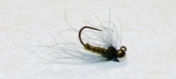 Caddis CDC Olive Jig Hook Tungsten – Lively Caddis Imitation with Tactical Design - fly fishing flies