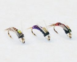 JuJu Baetis glass bead fly pattern for trout fly fishing in clear water