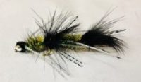 Articulated Motor Oil streamer fly with flowing marabou and flash for lifelike action.