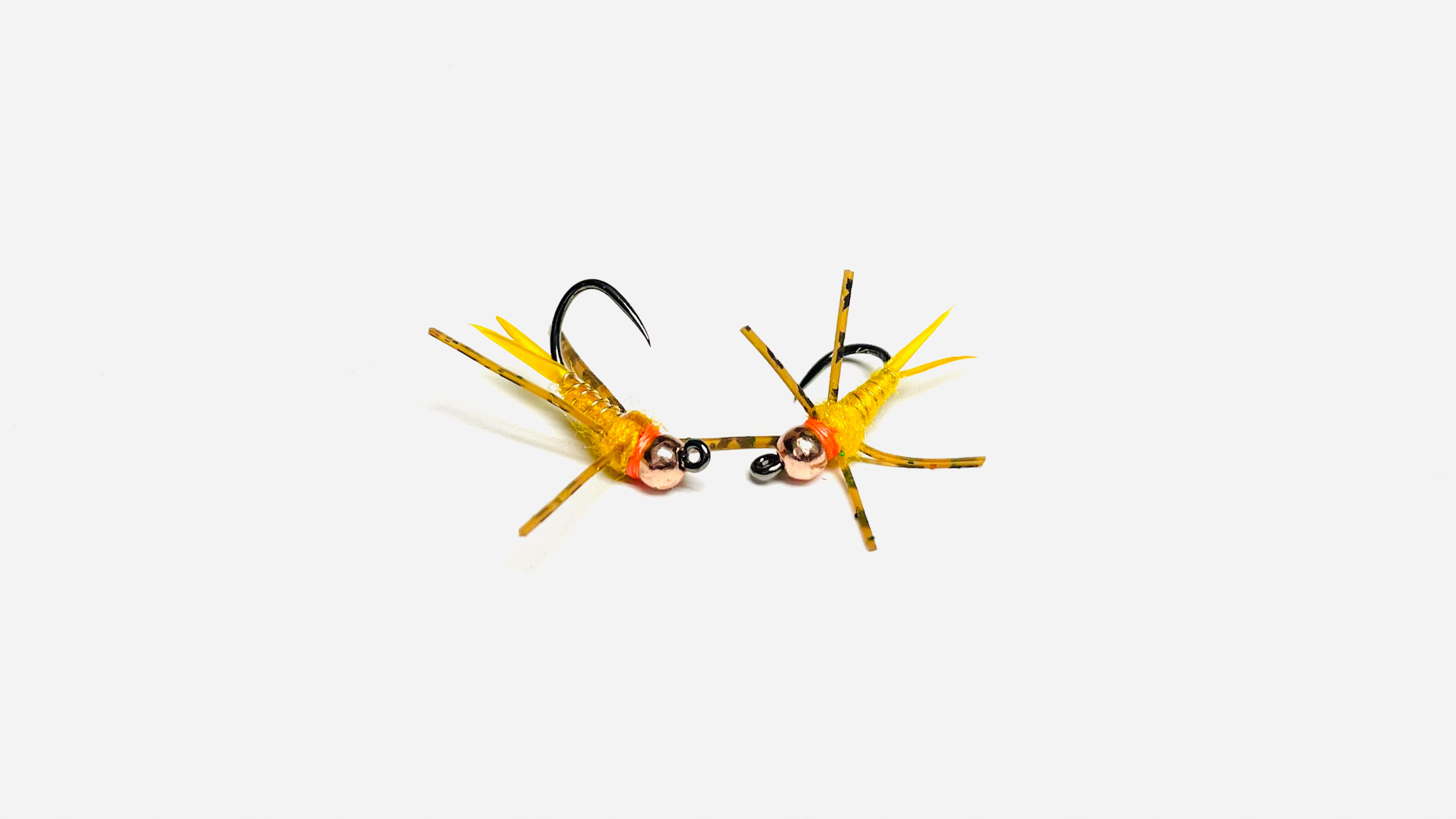 B’s Micro Stone Jig T.H. Hot Collar – Small Stonefly with a Strike-Triggering Twist - fly fishing fly
