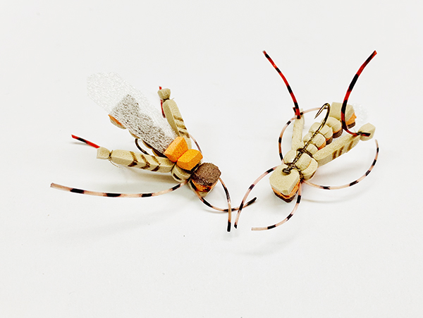 Triple Decker Hopper foam terrestrial fly pattern - flies for fishing