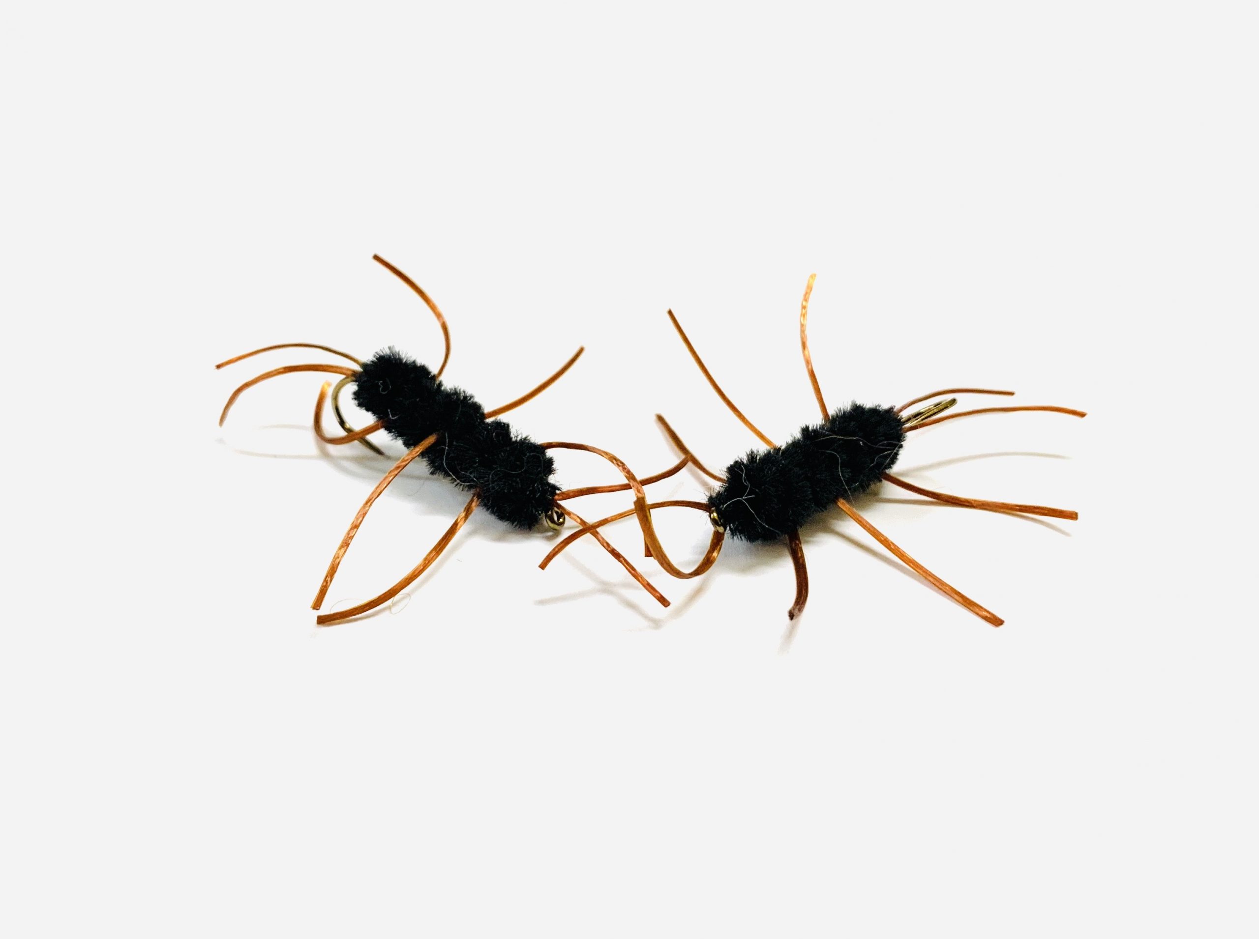 Heavy Patt’s Stone Black stonefly imitation designed for trout in fast water. Fishing flies.