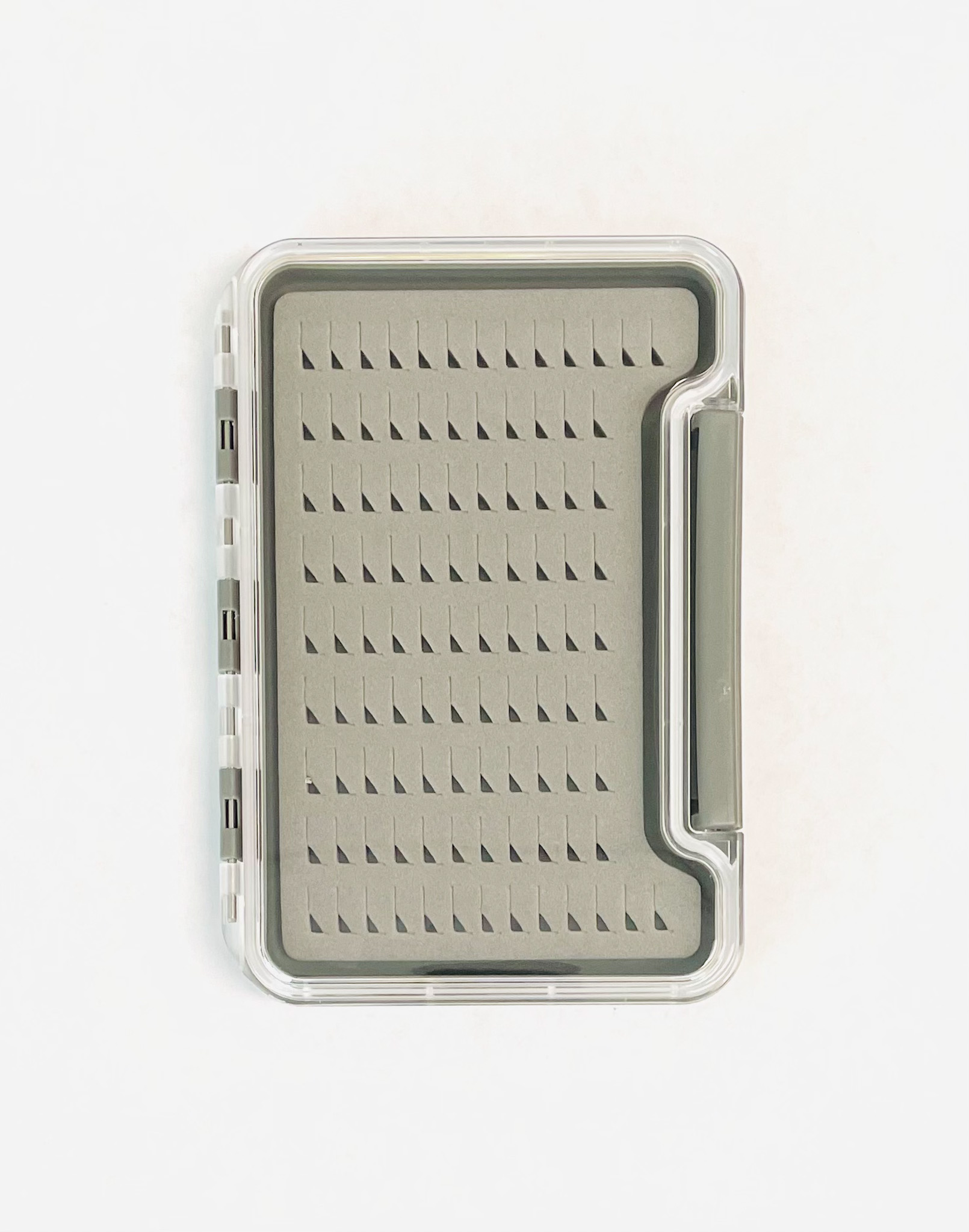 Slim Waterproof Box with watertight seal and compact design for fly storage