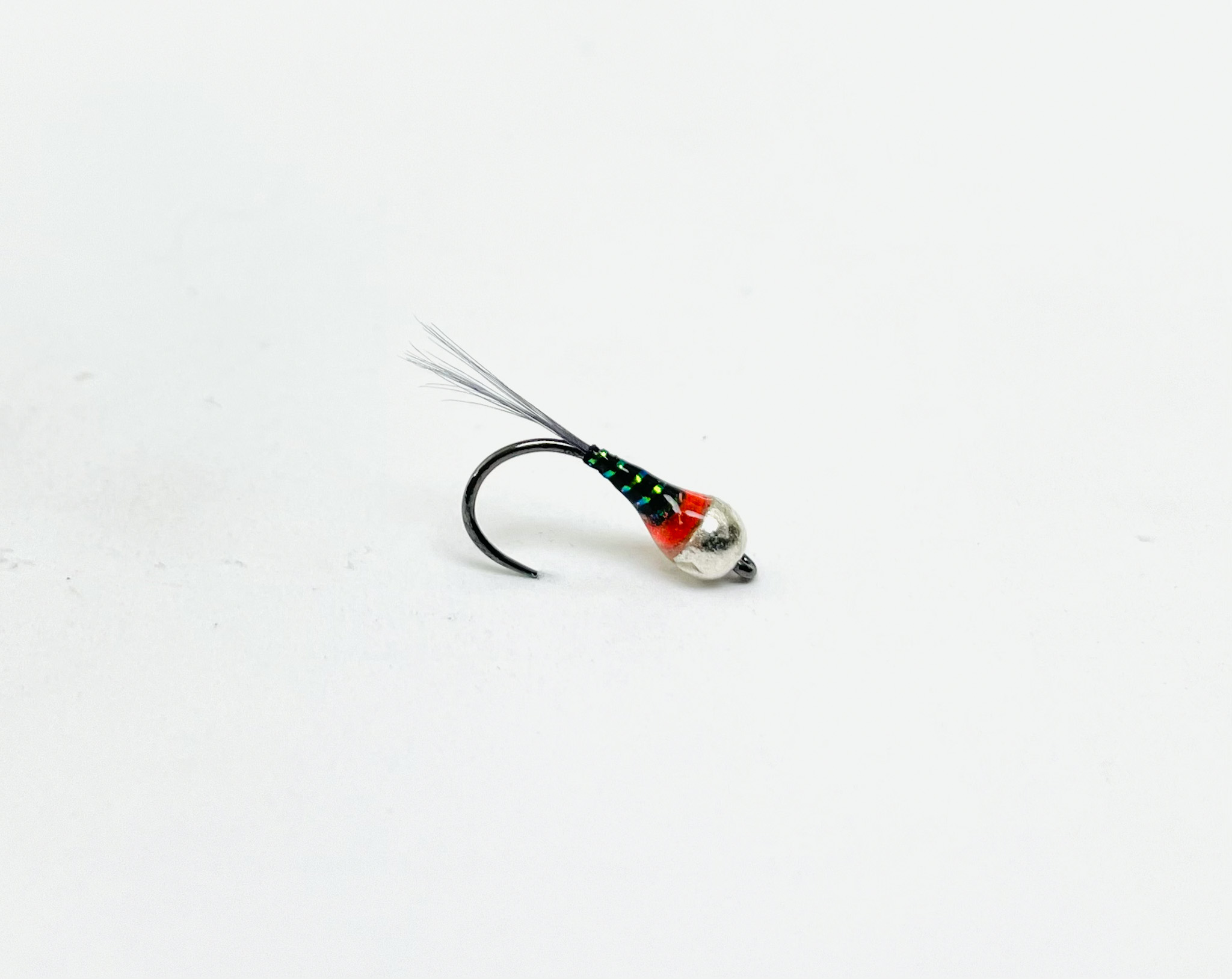 B's Perdigon Black/Pearl – Hanak Hook – Fly Fishing Nymph fly