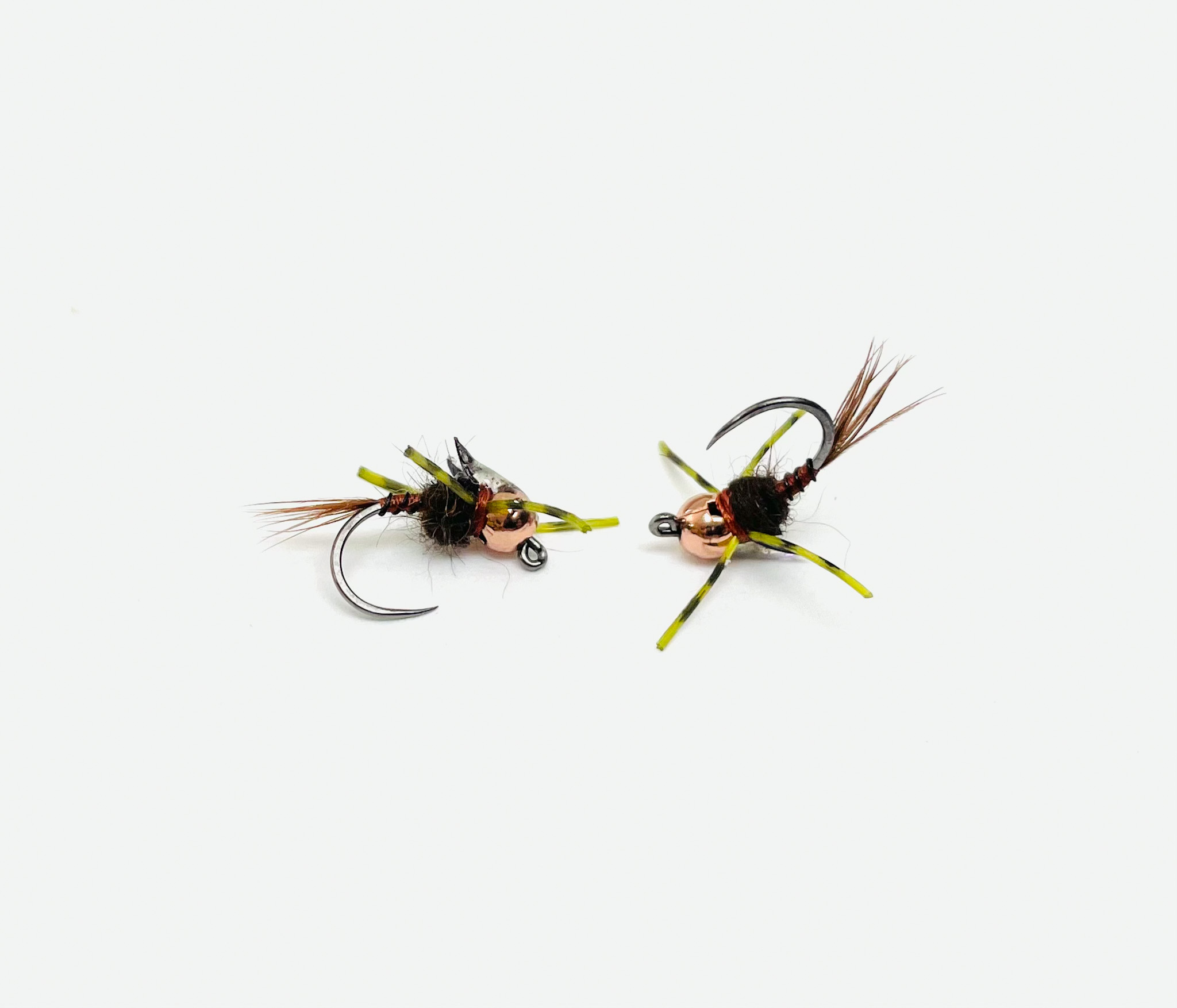 Baetis Dark Tungsten Jig Hook fly fishing flies on a barbless jig hook, ideal for imitating Blue-Winged Olive nymphs in clear waters.
