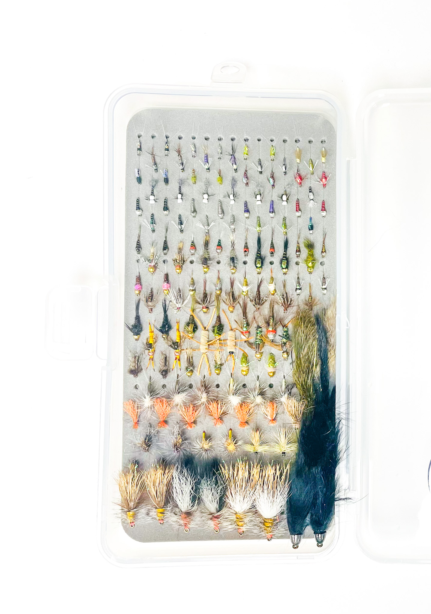 129 piece eagle river fly fishing flies package