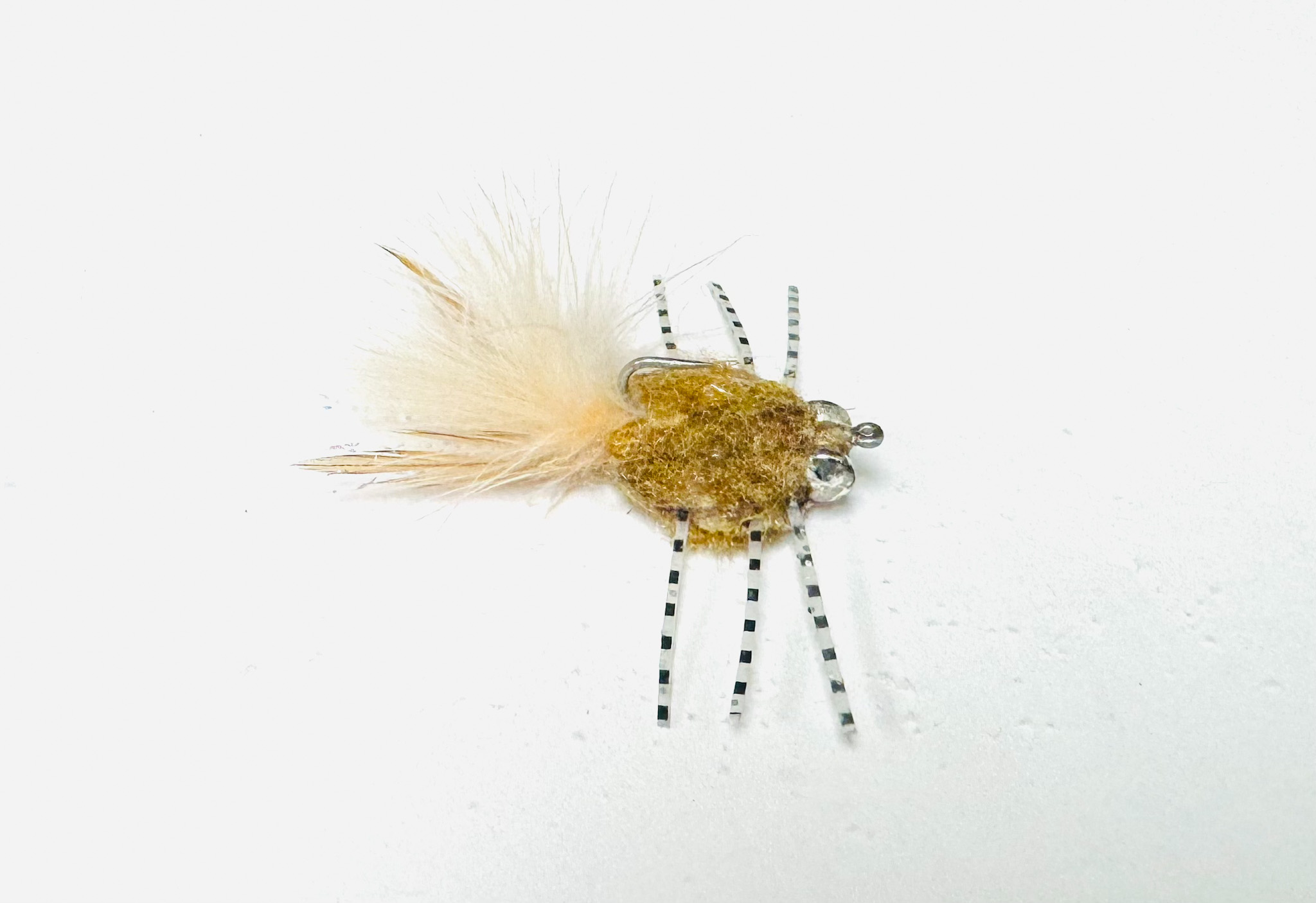Rag Head Crab Tan Barred Legs saltwater crab fly
