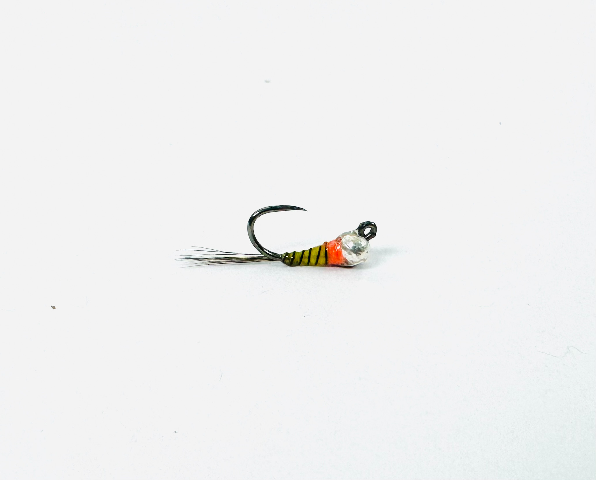 A perdigon BWO tungsten bead jig pattern - fly fishing flies.
