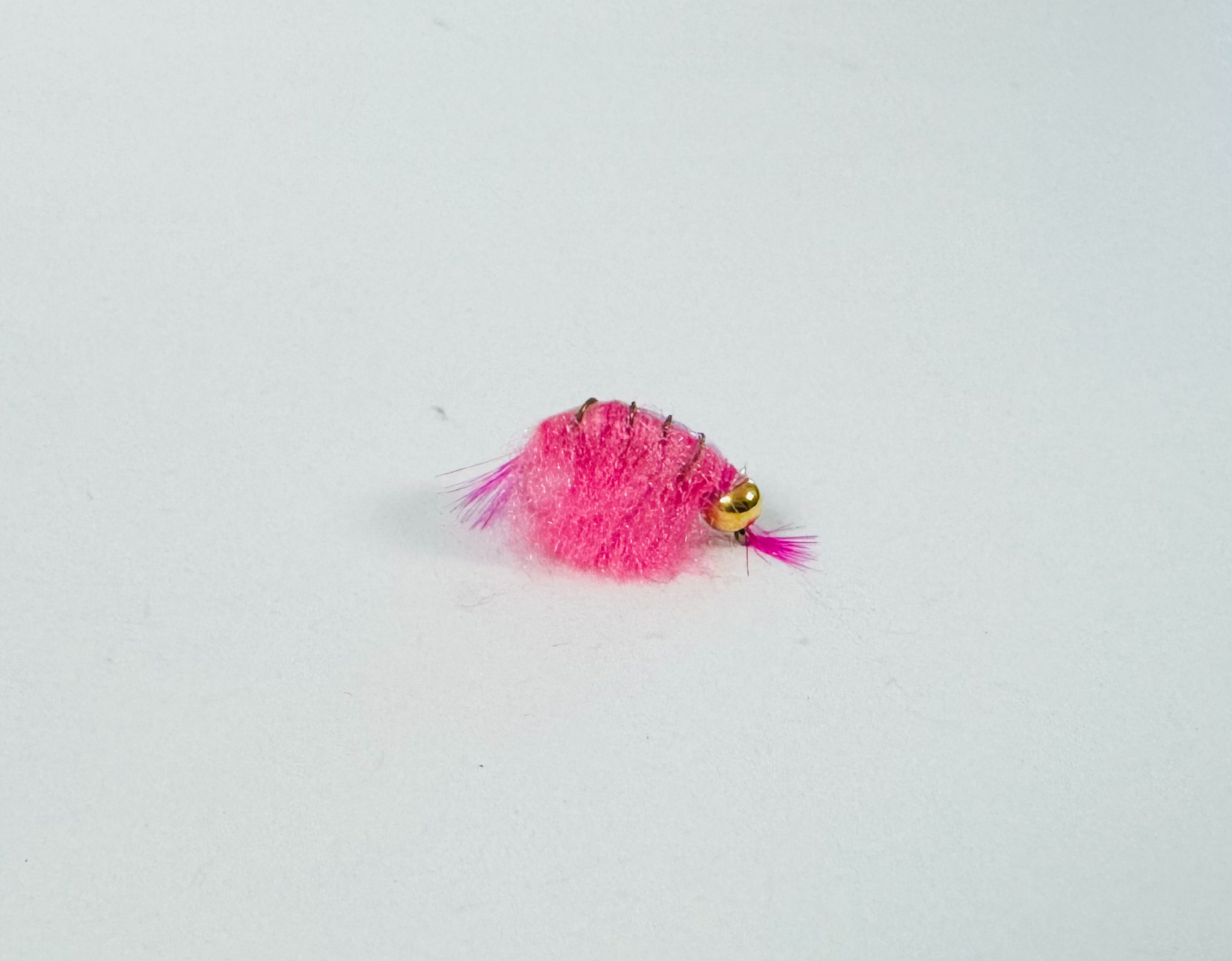 Pink Scud Bead Head trout fly for tailwaters
