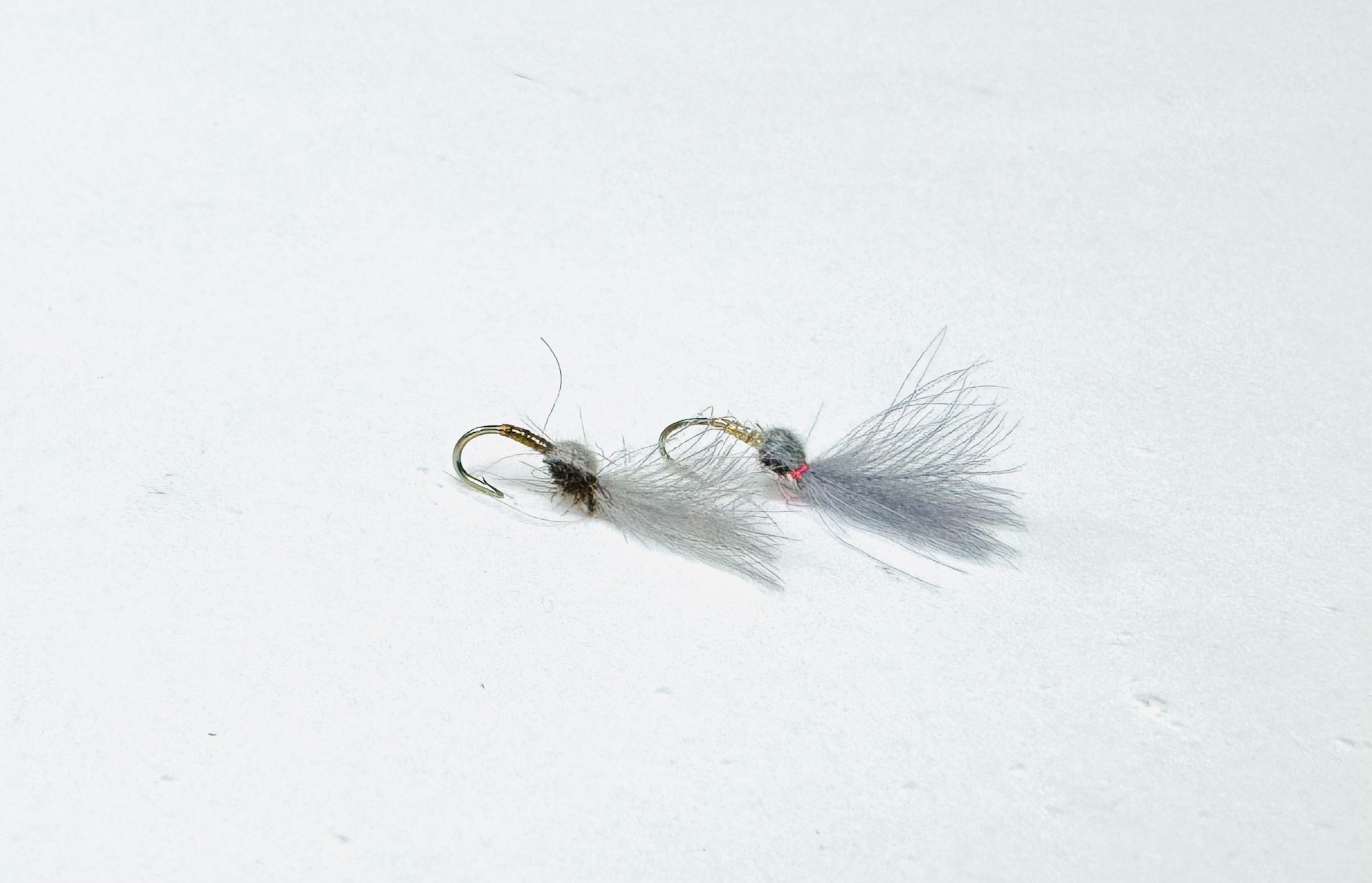 Smoke Jumper BWO and midge emerger for trout fly fishing