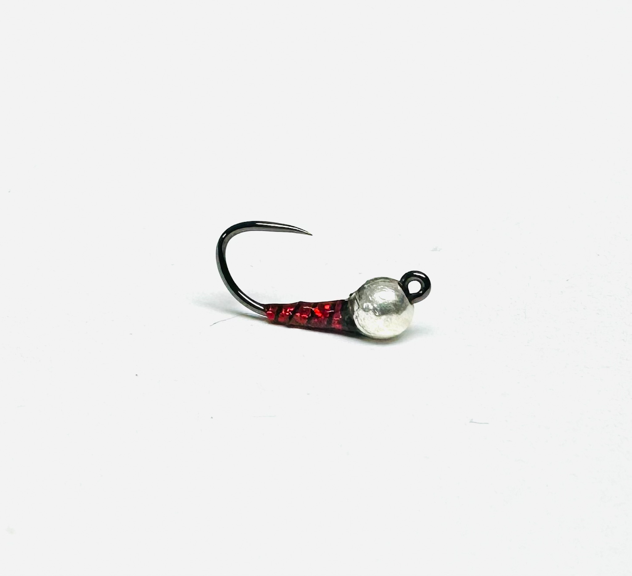 Midge Epoxy Red Tungsten Jig – Heavy, Flashy Midge Imitation for Deep Water - fishing flies