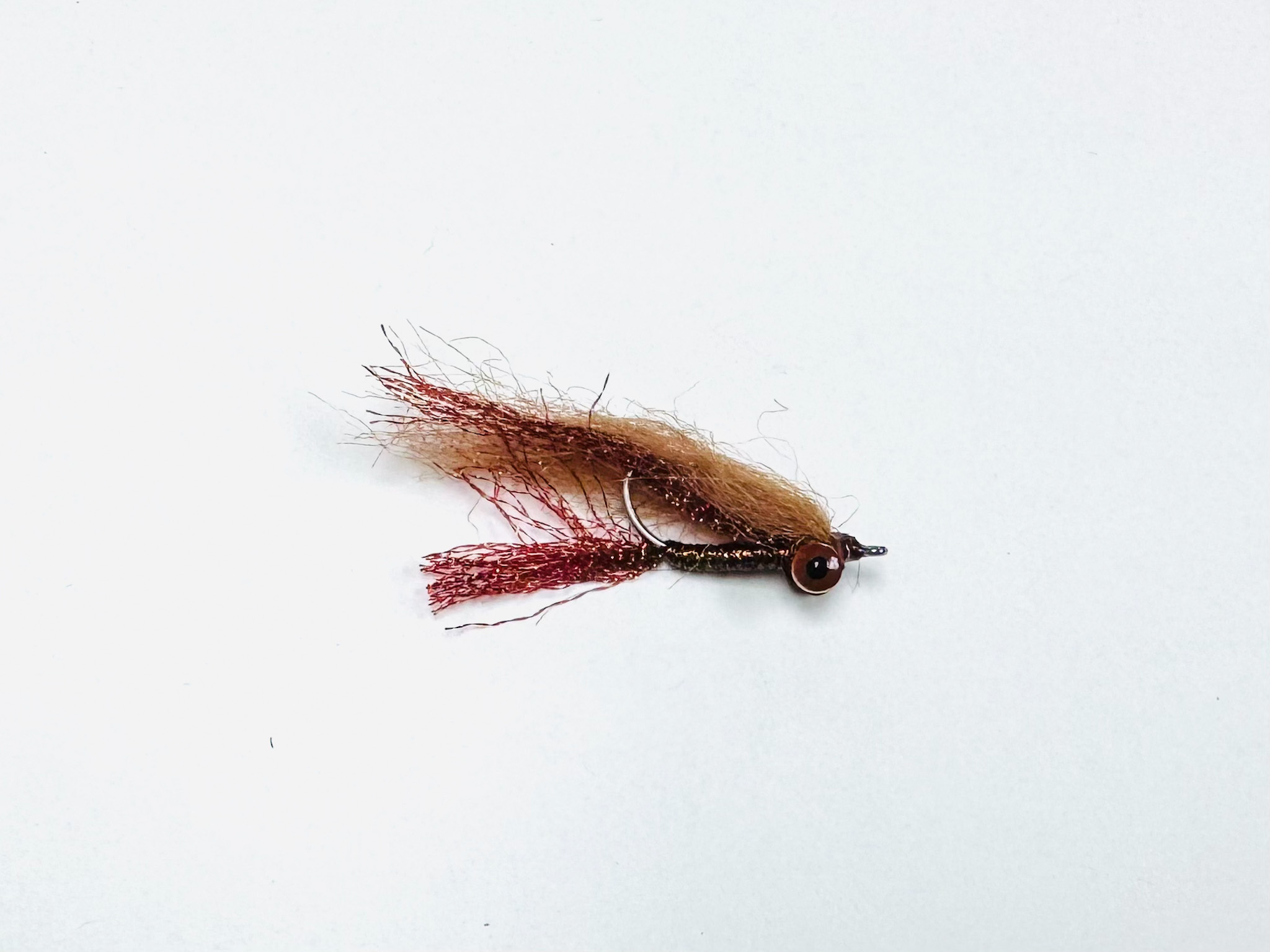 Christmas Island Special Root Beer – Proven Flats Fly with Flash and Subtle Color - fly fishing flies