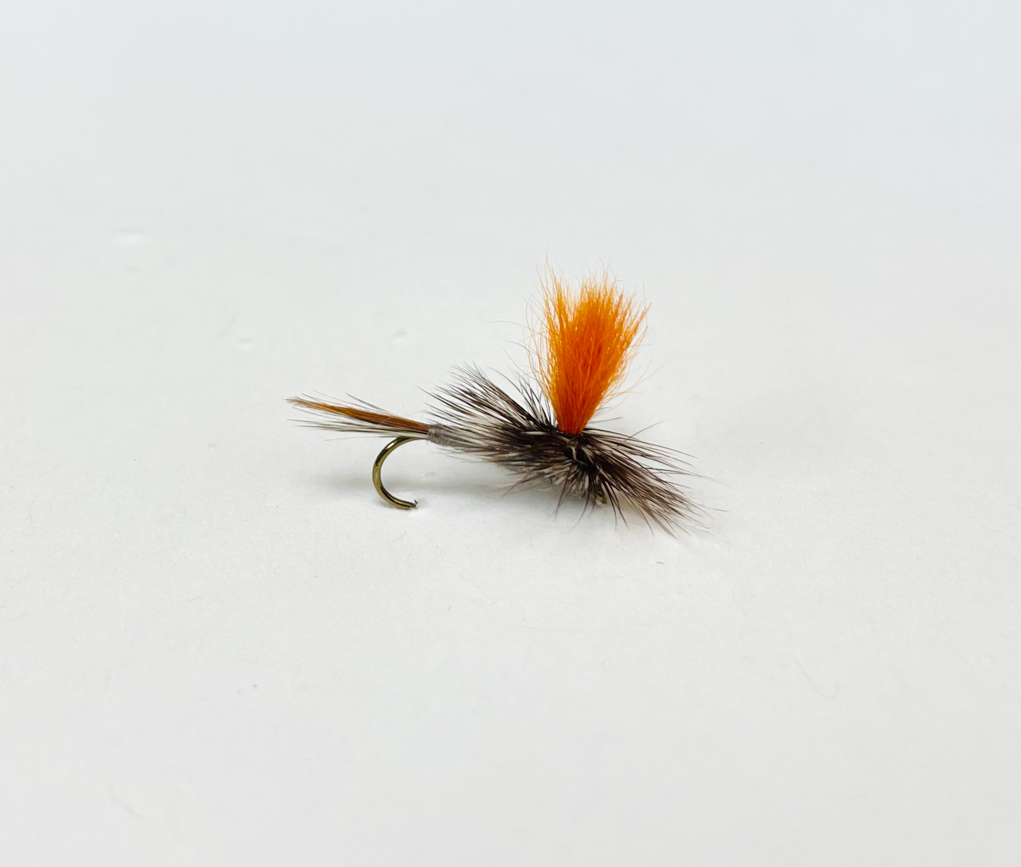 Adams Parachute Hi Vis dry fly fishing fly with bright post for visibility and natural mayfly profile.