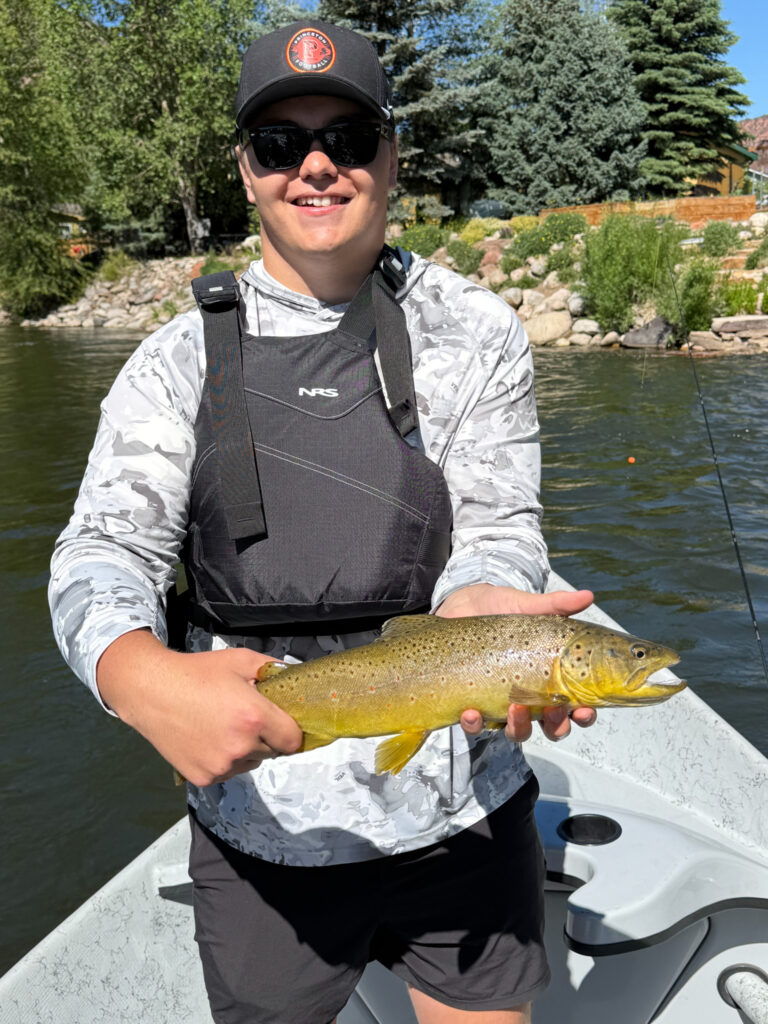 ERO client with big trout on float trip